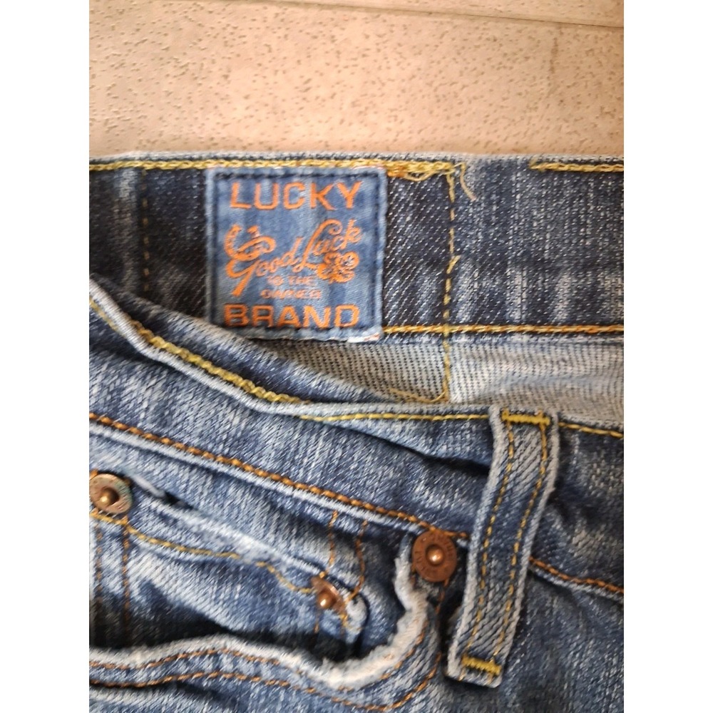 Lucky Brand Sundown Jean Size 2 Y2K Bootcut Flare Distressed - Picture 5 of 12